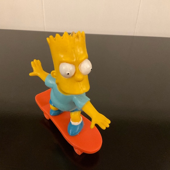 Vintage 1990 Bart Simpson Skateboarding and Marge Simpson figure collectibles - Picture 3 of 8